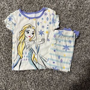 Disney Frozen PJ Set. Elsa Set Purple Stripe Snowflake (467)